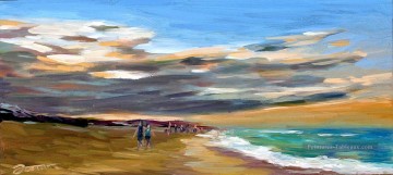 scène de plage 2 Peinture à l'huile
